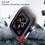 Wholesale Apple Watch Series 6/5/4/SE Hard Full Body Case with Tempered Glass 44MM (Black)